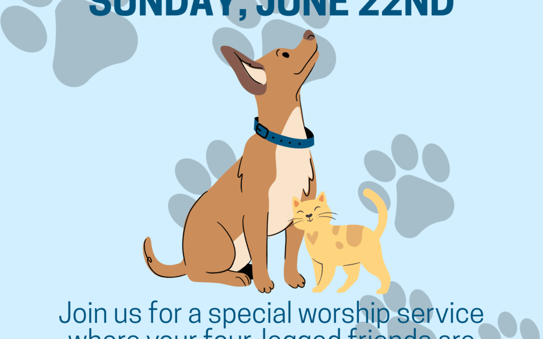 🐾 Dog Day Worship at TCPC – Sunday, June 22 at 10:55 AM